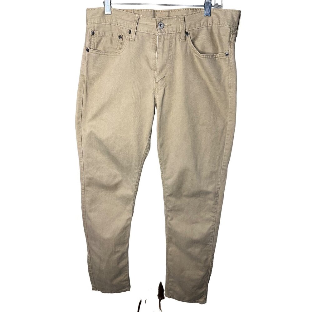Levi Strauss & Co men’s 511 Tan W32 X L34 soft straight leg Cotton